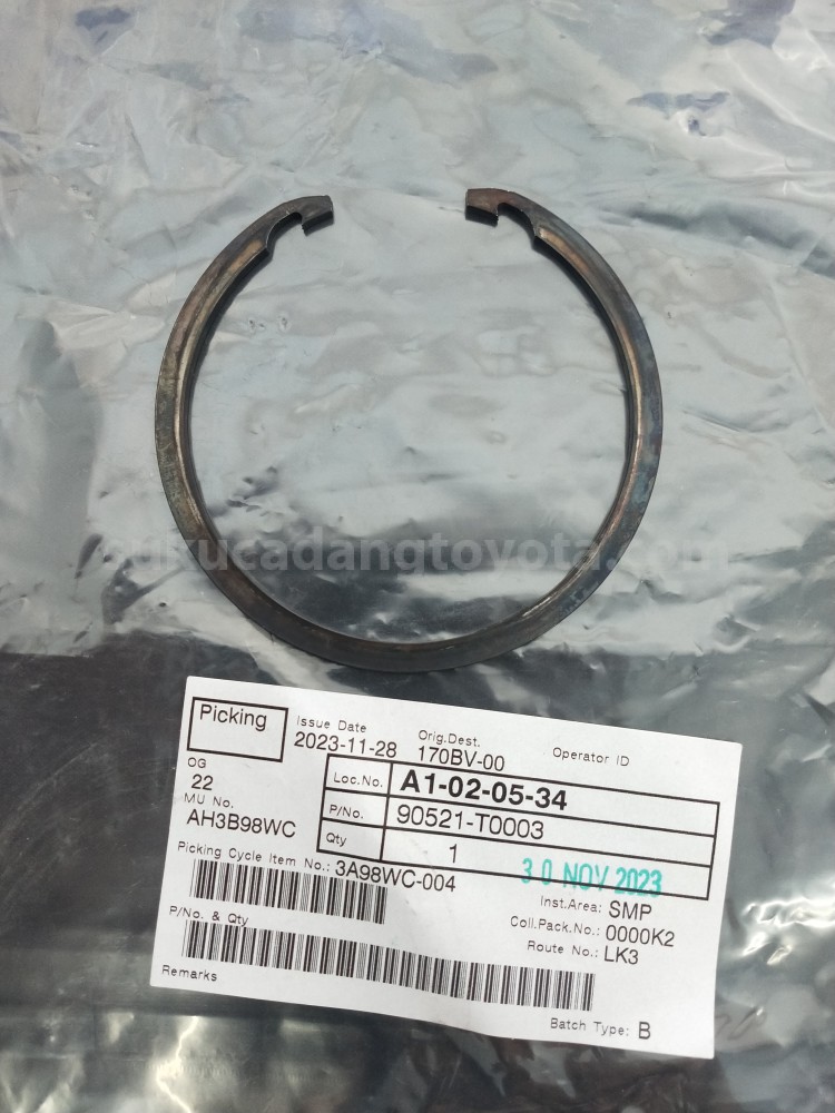 90521T0003 RING, HOLE SNAP - TOYOTA