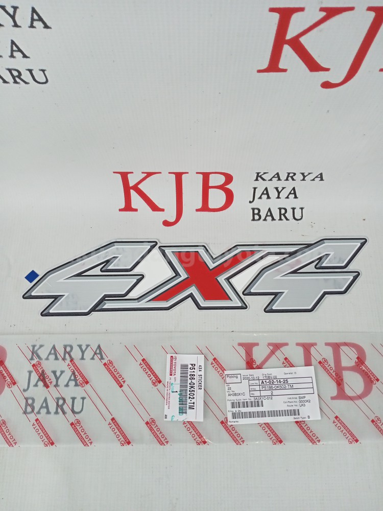 P51860K502TM 4X4  STICKER - TOYOTA