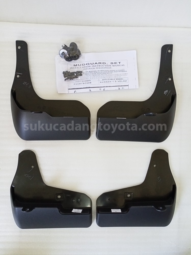 P5389BZA0B MUDGUARD, SET (1.5 VLZ) - TOYOTA