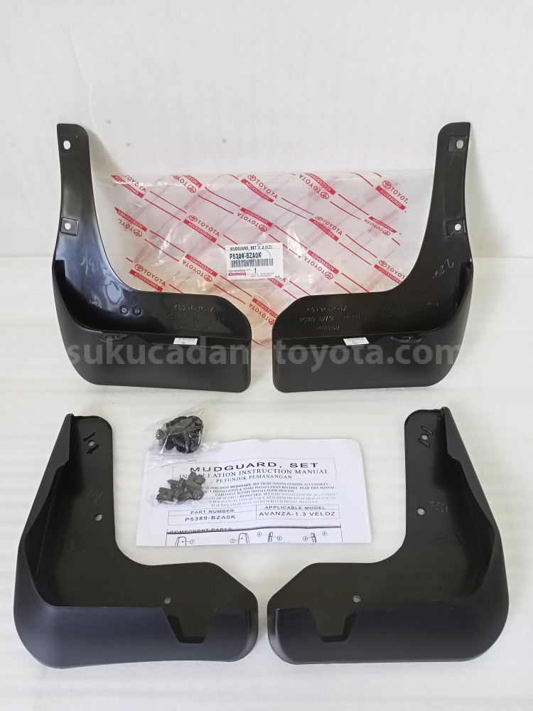 P5389BZA0K MUDGUARD, SET (1.3 VLZ) - TOYOTA