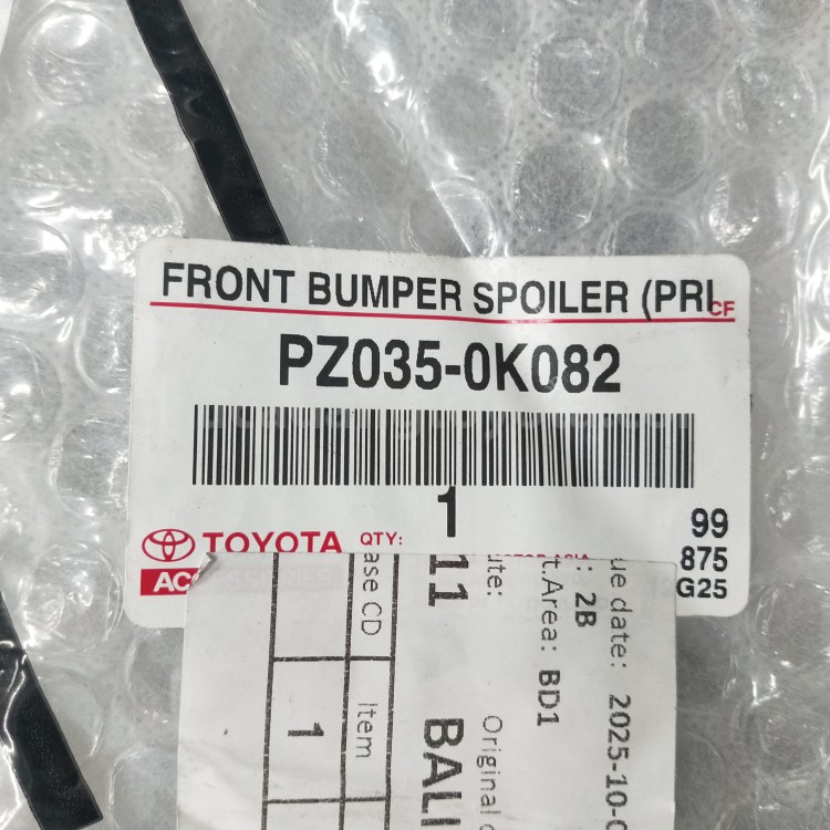 PZ0350K082 FR BUMPER SPOIL PRI - TOYOTA