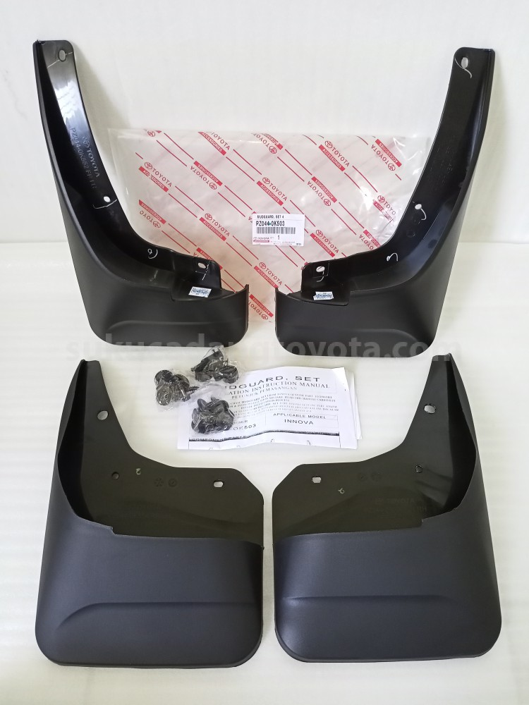 PZ0440K503 MUDGUARD, SET 4 - TOYOTA