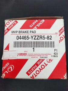 04465YZZR582 MVP BRAKE PAD - TOYOTA