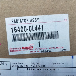 164000L441 RADIATOR ASSY - TOYOTA