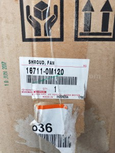167110M120 SHROUD, FAN - TOYOTA