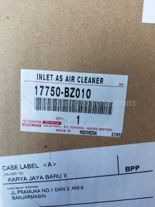 17750BZ010 INLET AS AIR CLEANER - TOYOTA
