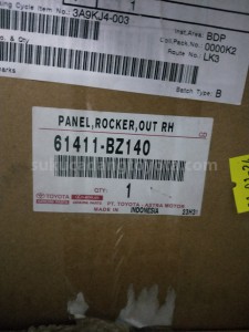 61411BZ140 PANEL,ROCKER,OUT RH - TOYOTA