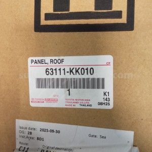 63111KK010 PANEL, ROOF - TOYOTA