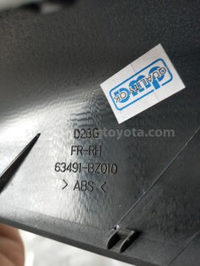 63491BZ010 COVER, ROOF FR RH - TOYOTA