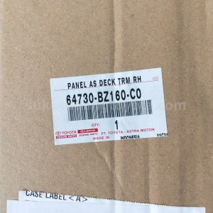64730BZ160C0 PANEL AS DECK TRM RH - TOYOTA