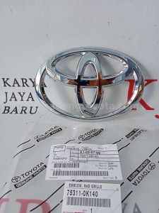 753110K140 EMBLEM, RAD GRILLE - TOYOTA