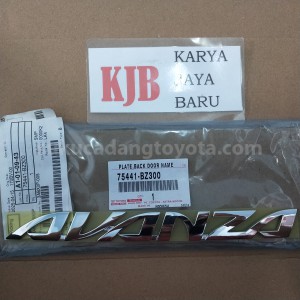 75441BZ300 PLATE,BACK DOOR NAME - TOYOTA