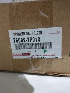 76082YP010 SPOILER SA, FR CTR - TOYOTA