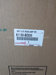 81130BZ520 UNIT A/S HEADLAMP RH - TOYOTA