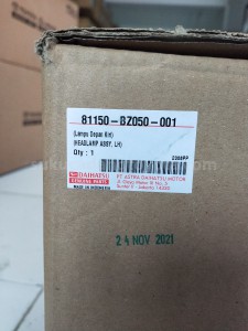81150BZ050 HEADLAMP A/S, LH - TOYOTA