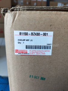 81150BZ430 HEADLAMP ASSY, LH - TOYOTA