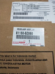 81150BZ880 HEADLAMP ASSY, LH - TOYOTA