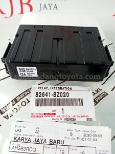 82641BZ020 RELAY, INTEGRATION - TOYOTA