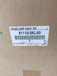 811100KL50 HEADLAMP ASSY, RH - TOYOTA